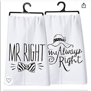 Decorative towels Comes with hanger it was sold in